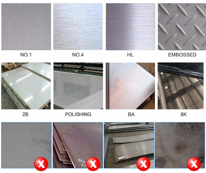 Les feuilles chinoises de solides solubles plaquent des totalités des prix 3mm ASTM A240 3mm 3.5mm que 316 430 plaques d'acier inoxydables courantes couvrent