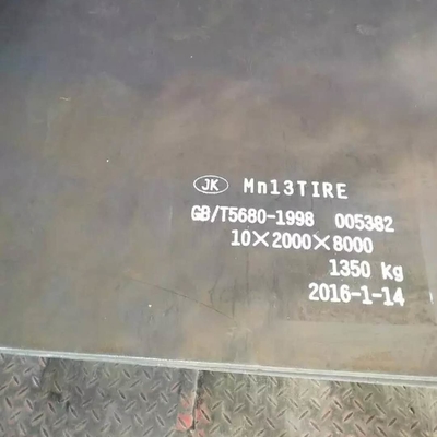 Tôle d'acier laminée à chaud Mn13 haute feuille de manganèse résistante à l'usure