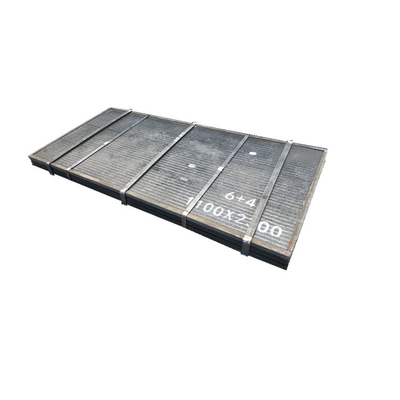 Rechargement dur allié d'usure de carbure de chrome de plaque d'acier d'anti-usage composé de revêtement de poubelle