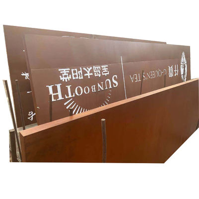 plaque d'acier 0.6m-3M AISI ASTM DIN de 0.8-1.2mm A588 Corten