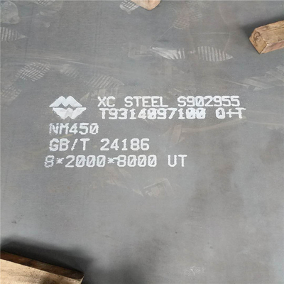 Plat en acier de feuille de carbone de résistance à l'usure de NM400 NM500 pour les machines d'exploitation 150mm